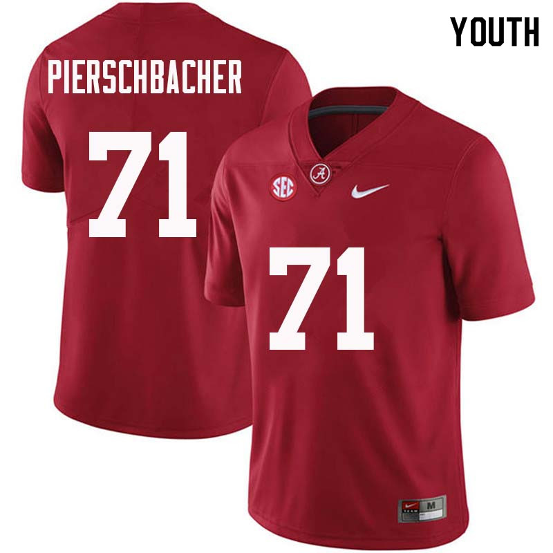 Youth #71 Ross Pierschbacher Alabama Crimson Tide College Football Jerseys Sale-Crimson